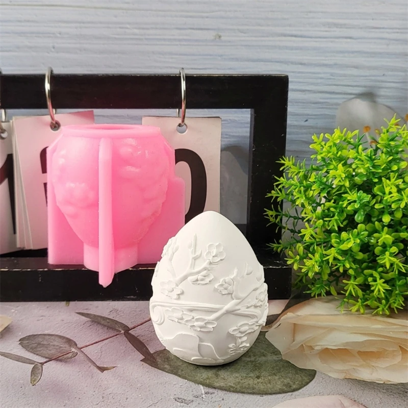 ZB91 Versatile Silicone Display Mold For Easter Eggs Plaster Or Designed For Hobbyists And Gift Makers