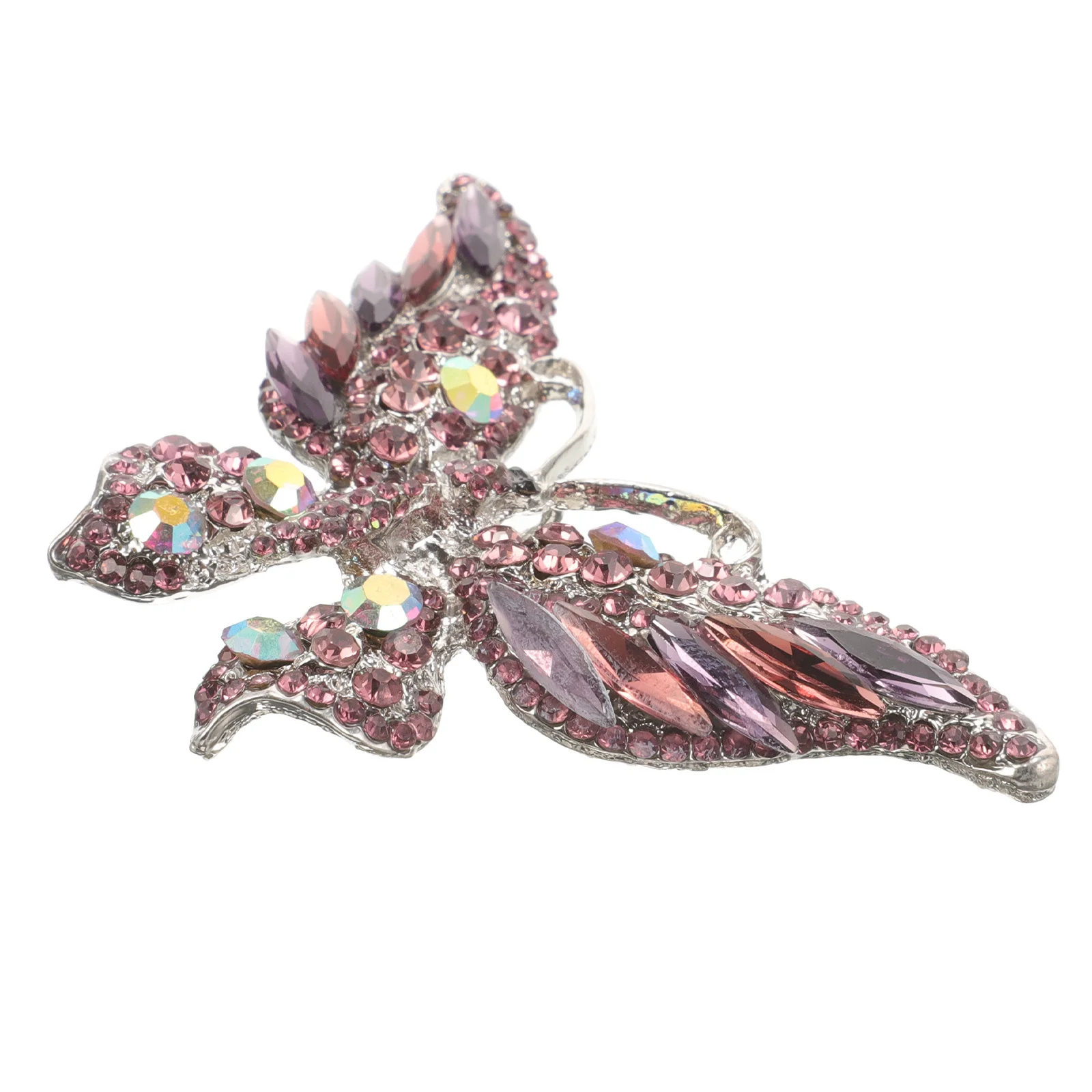 حجر الراين فراشة بروش دبوس ملابس حريمي التلبيب الديكور دبوس معدني ل وشاح شال حفلة الإكسسوارات #6