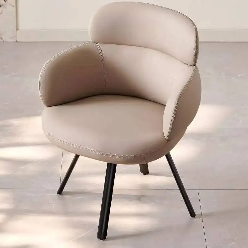 Sillas Modernas para Sala de Conferencias, Sillas Giratorias con Respaldo, Sillas de Comedor con Reposabrazos y Cojín, Sillas para Comedor, Muebles