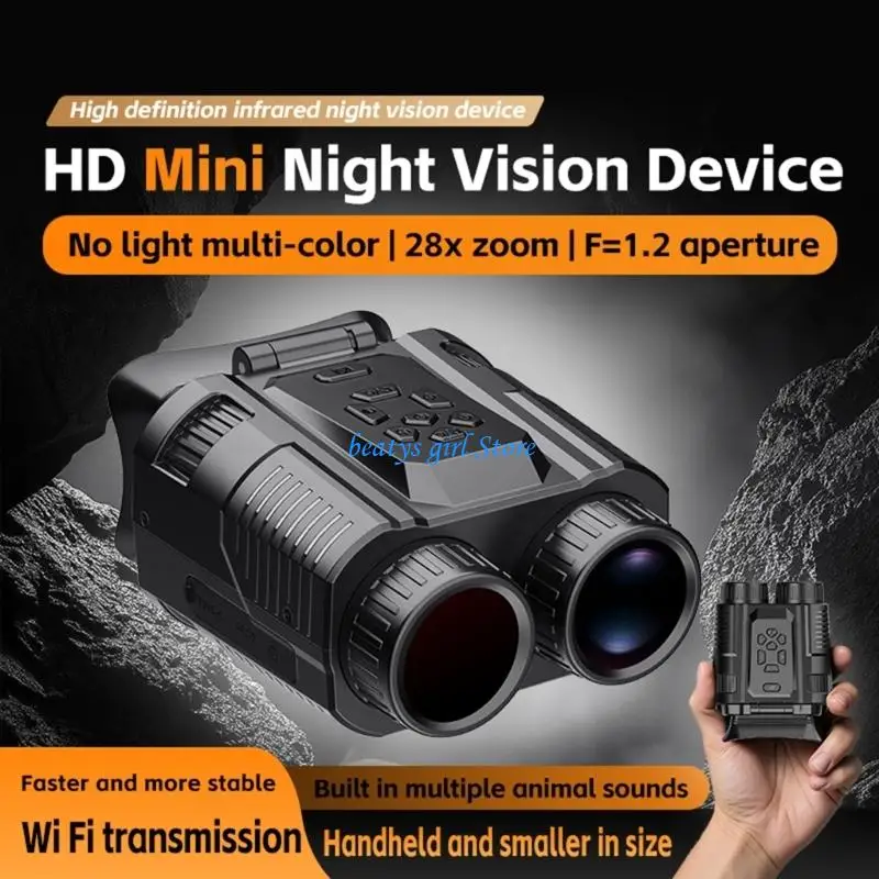 C7AB 4K Day Night View Monocular with 28X Enlarge & 7 Adjustable Mode for Outdoor Monitor Wildlife Observation