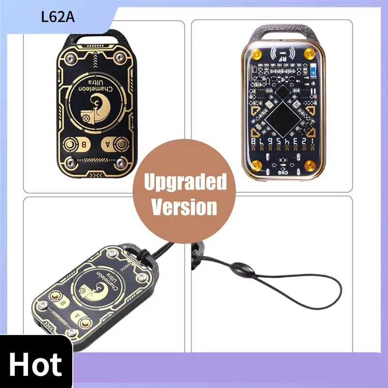 

L62A Chameleon Ultra RFID Считыватель смарт-чипов Эмулятор смарт-карт NFC Дубликатор + 2XCUID/UID-карта 125K 13,56M ID IC Card Decode