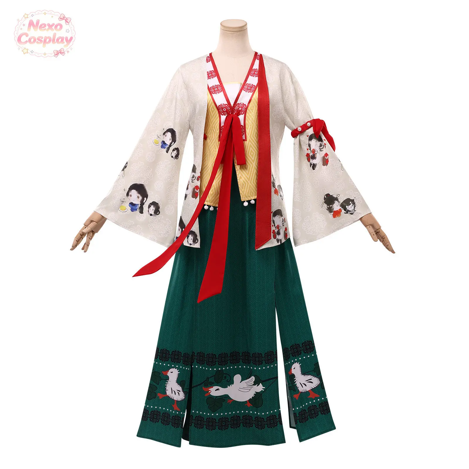 Female Wanderer Robe from Where Winds Meet Cosplay Costume Same style role-playing women's clothing in the game view 3