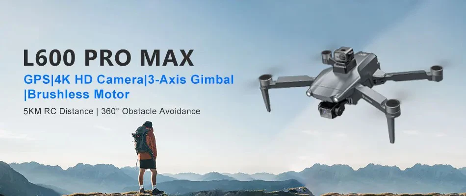 Drone L600 Pro MAX com Câmera HD 4K