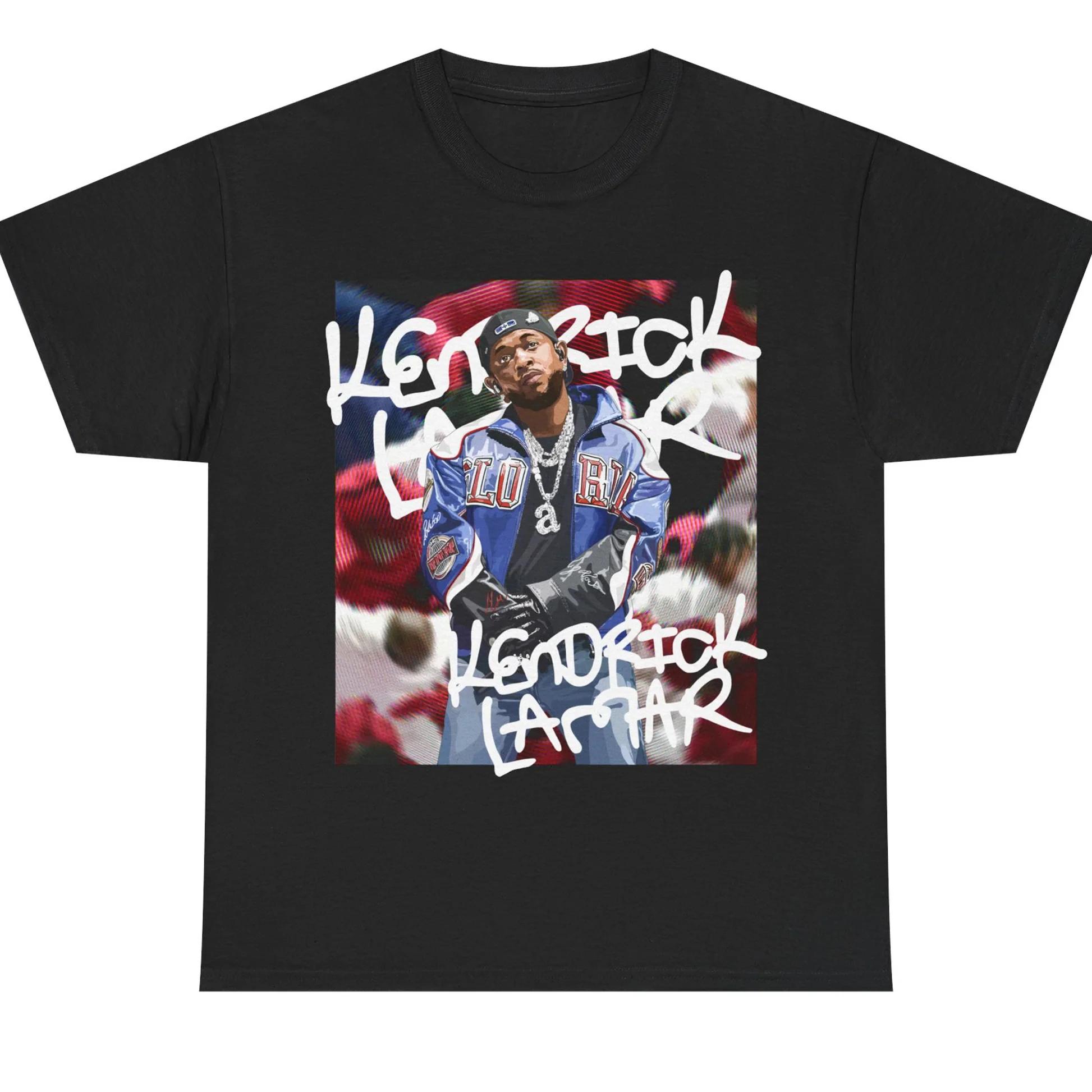 Kendrick Lamar Super Bowl graphics 100%Cotton shirt unisex Y2k hip-hop 2026 Summer New Men's O-neck Short sleeve Tshirt fan gift