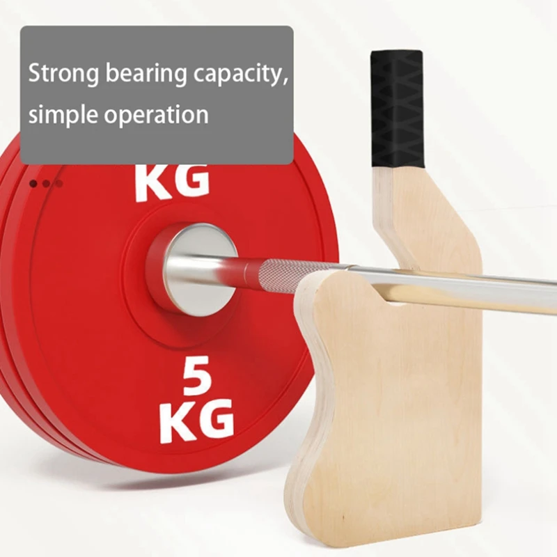 Top!-Wooden Deadlift Jack Barbell Jack Barbell Lift Jack For Weight Training Bar, Barbell Stand Barbell Lifting Board