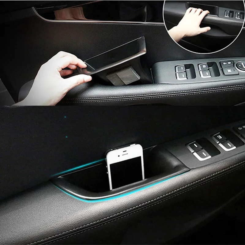 Car Accessories For Kia Sorento UM 2016 2017 2018 2019 Front Door Handle Storage Box Center Console Glove Bin Armrest Holder