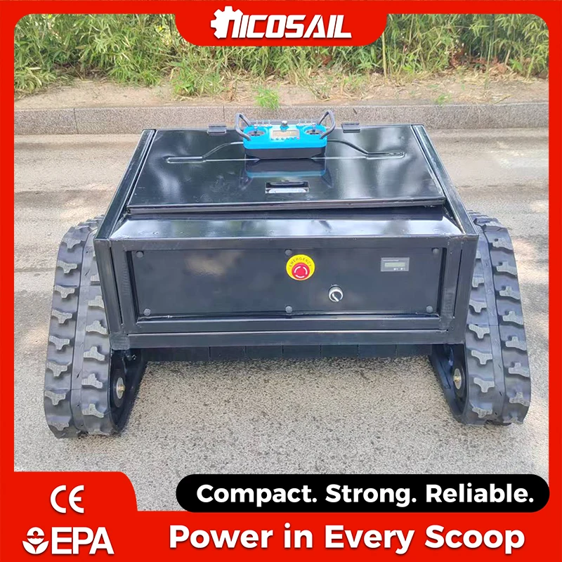 

Газонокосилка-робот на гусеничном ходу HB800, 24В 40Ач, с увеличенным запасом хода, для работы на склонах и уборки сорняков в США