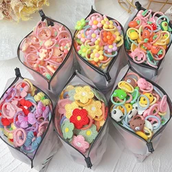 10/20Pcs/Set Cute Bowknot Headbands Girls Elastic Hair Bands Hair Accessories For Kids Cartoon Bows Headwear Ornaments Gift