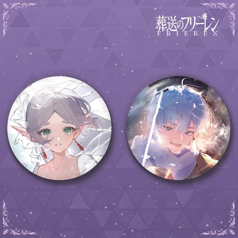 

Frieren Beyond Journey s End Аниме Лазерный значок Himmel Frieren Товары Аниме Коллекционный подарок для фанатов Косплей