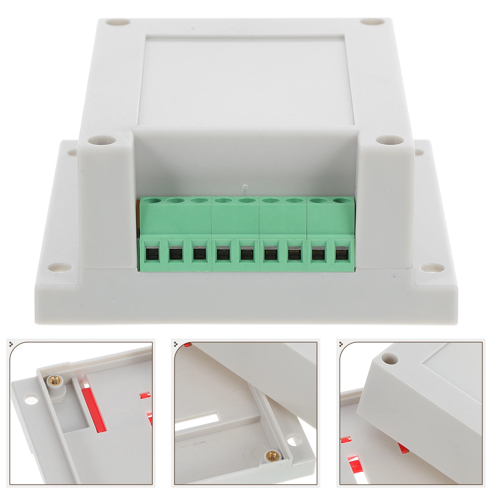 

Junction Box Outdoor Electrical Enclosure White Abs Plastic Weatherproof Project