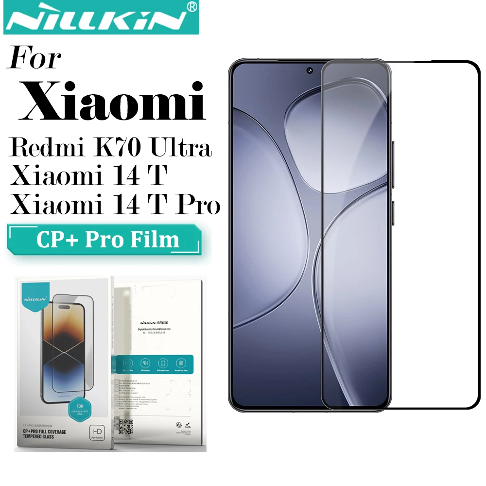 NILLKIN For Xiaomi 14 T Mi 14 T Pro Redmi K70 Ultra CP+ Pro Series Screen Tempered Glass 9H Anti Explosion Screen Protector