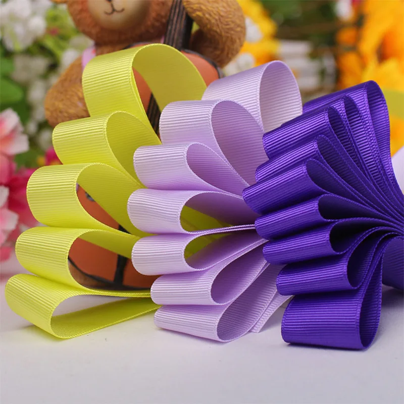 5yards 25mm Grosgrain Ribbon For Christmas Wedding Decoration DIY Sewing Handmand Crafts