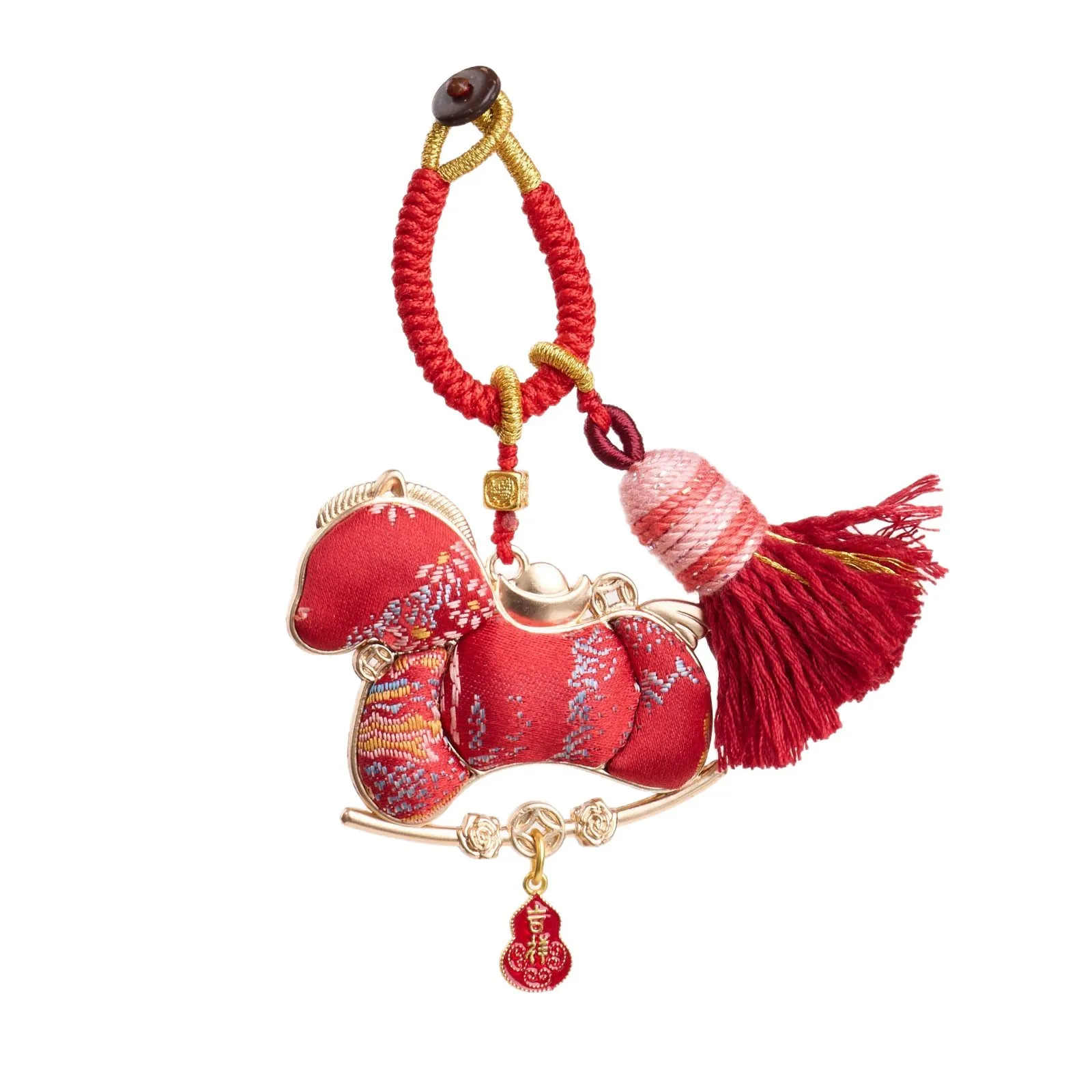 اليدوية سونغ سلالة الديباج مزورة سحر قلادة سيارة معلقة مفتاح سلسلة الهاتف المحمول حقيبة حقيبة Diy بها بنفسك اكسسوارات قلادة الزخرفية