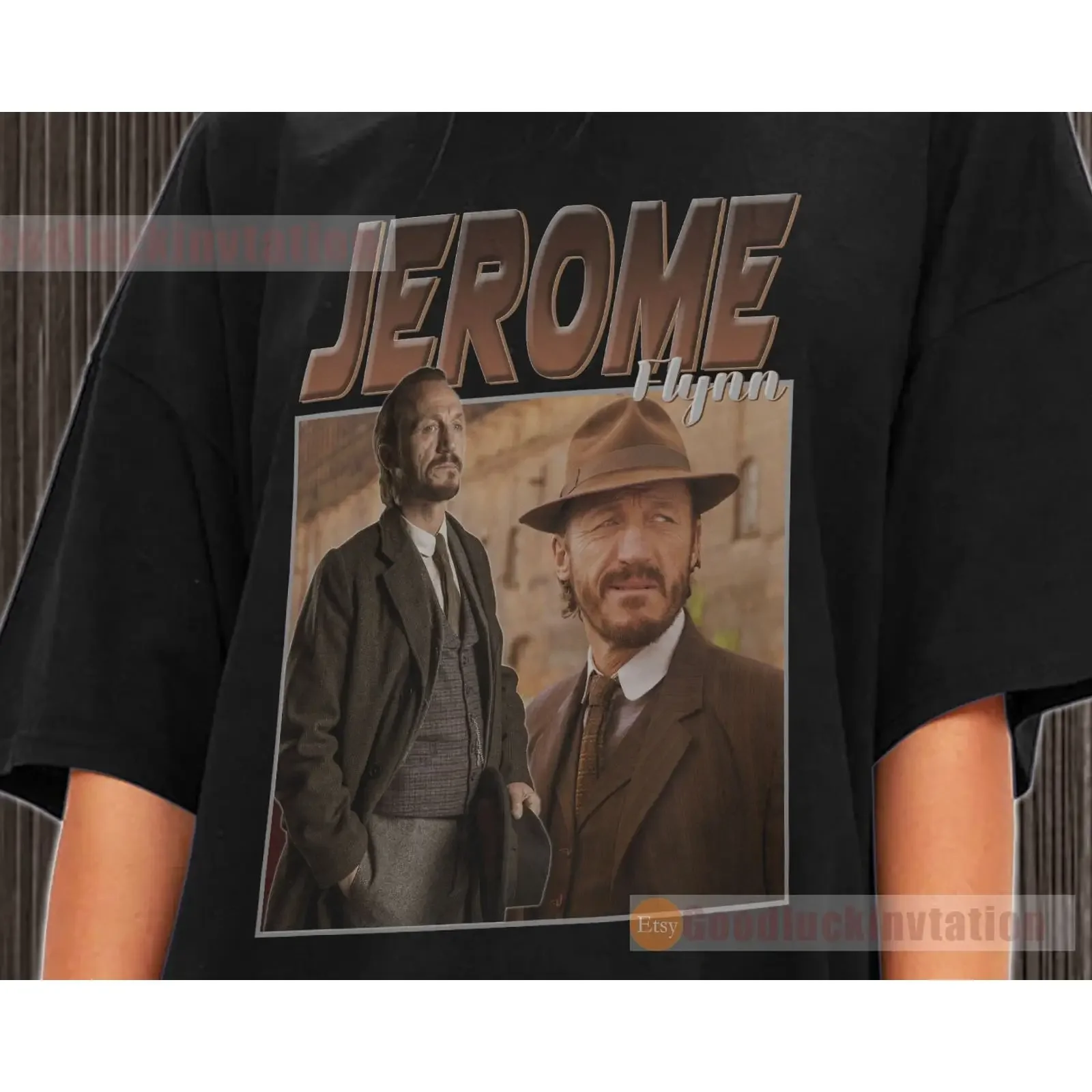 Jerome Flynn T Shirt Cotton Vintage 90's Crewneck vintage Washed homme Versatile Comfortable Breathable graphic fashion