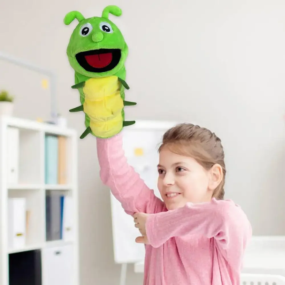 Handpuppen Kinderspielzeug Plüsch Insekten Tier Raupe Marienkäfer Handpuppen Puppe Familie Geschichtenerzählen Rollenspiel Fingerspielzeug – Detail 6