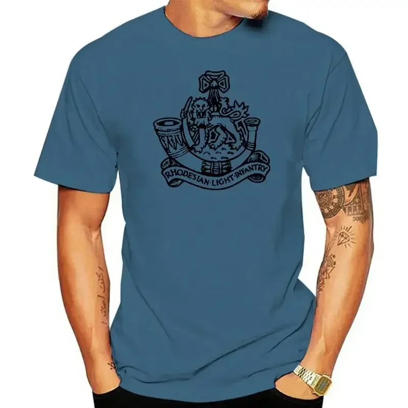 

men clothing t shirt RLI Rhodesian Light Infantry Wappen Abzeichen Emblem Rhodesische - T Shirt