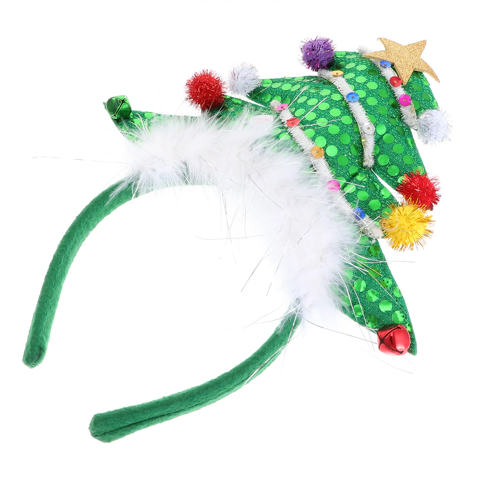 

Christmas Hair Accessories Luminous Tree Headband (Christmas with Lights) Lady Women Cloth for Miss Girl Hoop Fashion