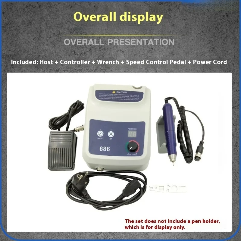150W 50000Rpm Demco B1 Variables Speed Mc-R103M Grey Mediums Lab Grinder Silicones Polisher Burs Be Machine With Foot Pedals