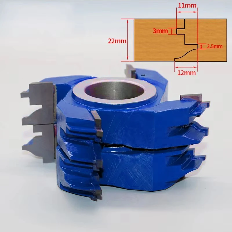 Solid Wood Profile Cutter Head Essential Woodworking Machinery Part for Engraving Machine Door Frame Cutting