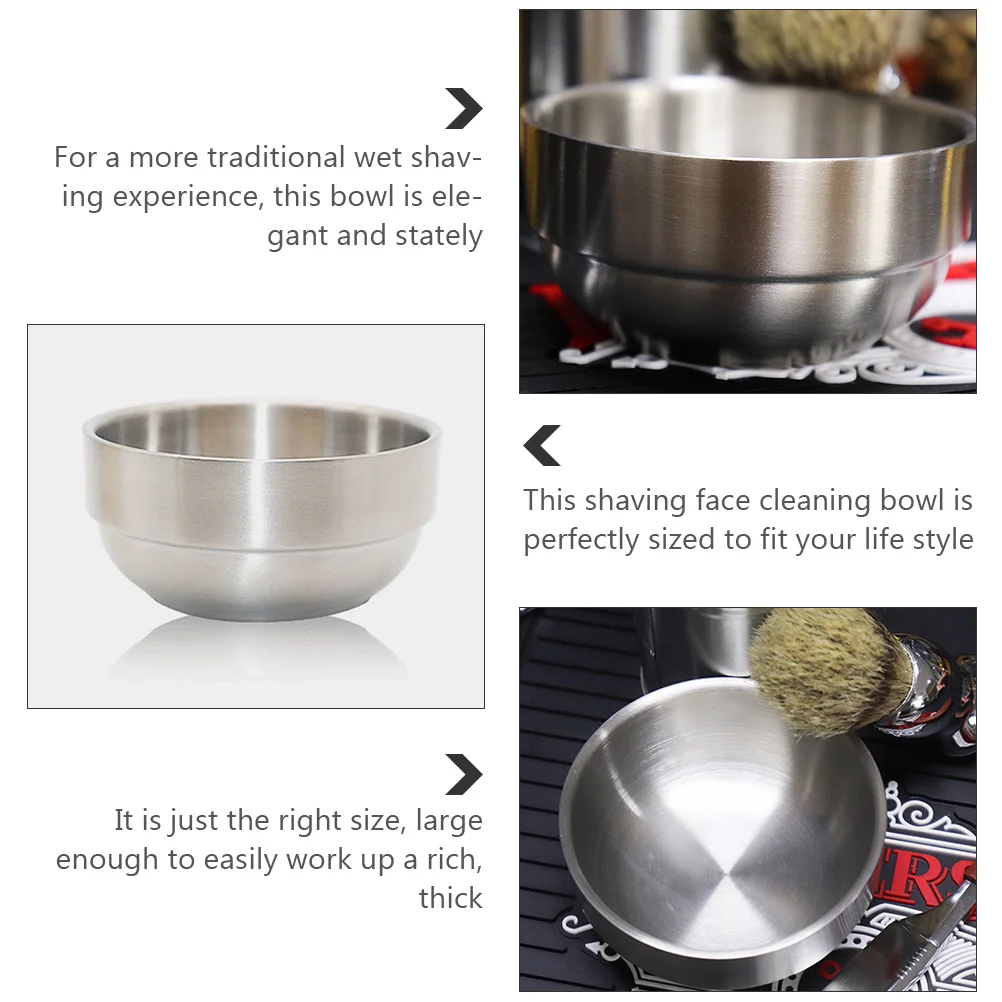 

Vintage Beard Shaving Bowl Elegant Men Shaving Cup Rich Lather Grooming Tool Traditional Wet Shave Face Cleaning Mug