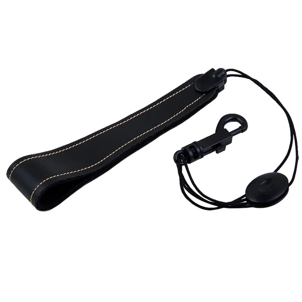 Saxophone Leather Shoulder Strap  with Hook for Alto Tenor Soprano Shoulder Neck Belt Woodwind Musical Instrument Accessories