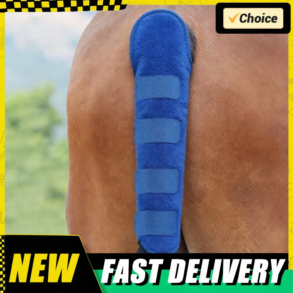 Horse Tail Wrap Protective Breathable Ponytail Storage Protective Cover Polyester for Turnout Outing Stable Racing Competition