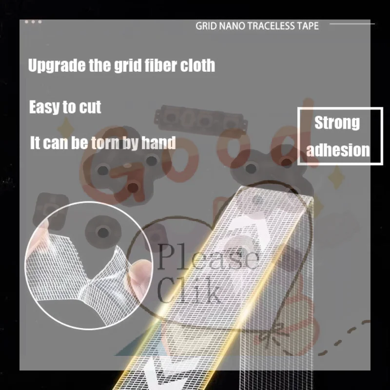 Enhanced 1-meter Nano Tape – Super Strong Transparent Multi-functional Tape. Reusable, Ideal For Wall Mounting And Item Organiz
