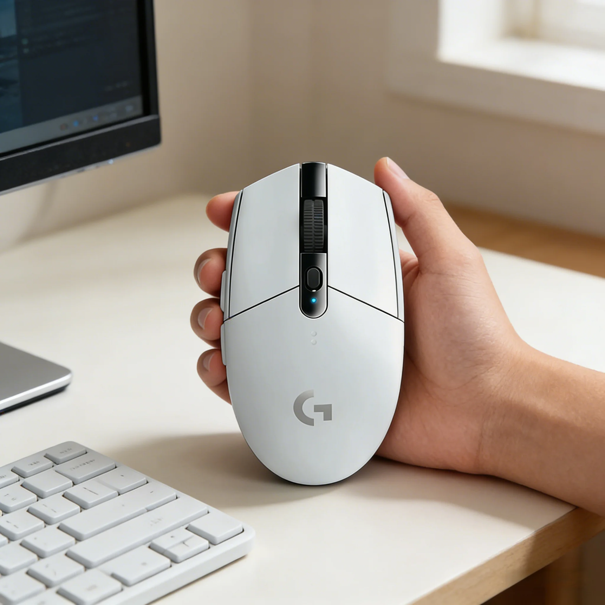 

Беспроводная игровая мышь Logitech G304 LIGHTSPEED с сенсором HERO 12K, 12000 DPI, 1 мс, 6 кнопок, 250 часов автономной работы для ПК и ноутбуков