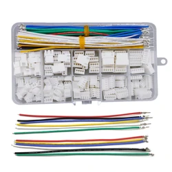 JST XH 2.54mm Connector Kit with 22AWG Pre-Crimped Silicone Cables XH2.54 Male Female Sockets Plug Housing 2 3 4 5 6 Pins