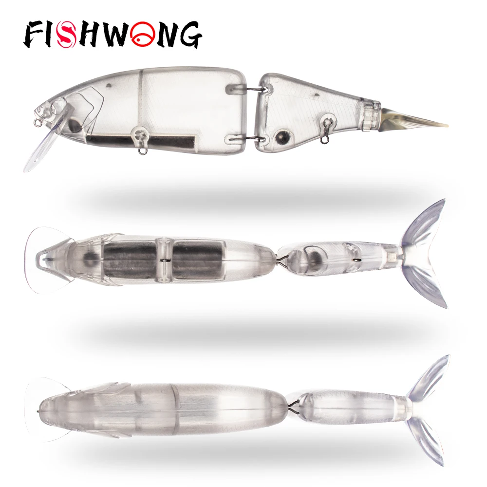 

FISHWONG 10 шт. заготовок для крупных рыболовных приманок (свимбейтов) 190 мм 110 г, искусственная жесткая приманка с мягким хвостом, плавающая, неокрашенная, для самостоятельной сборки (DIY)