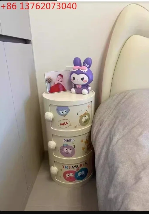 Multi-layer floor snack rack mini storage cabinet