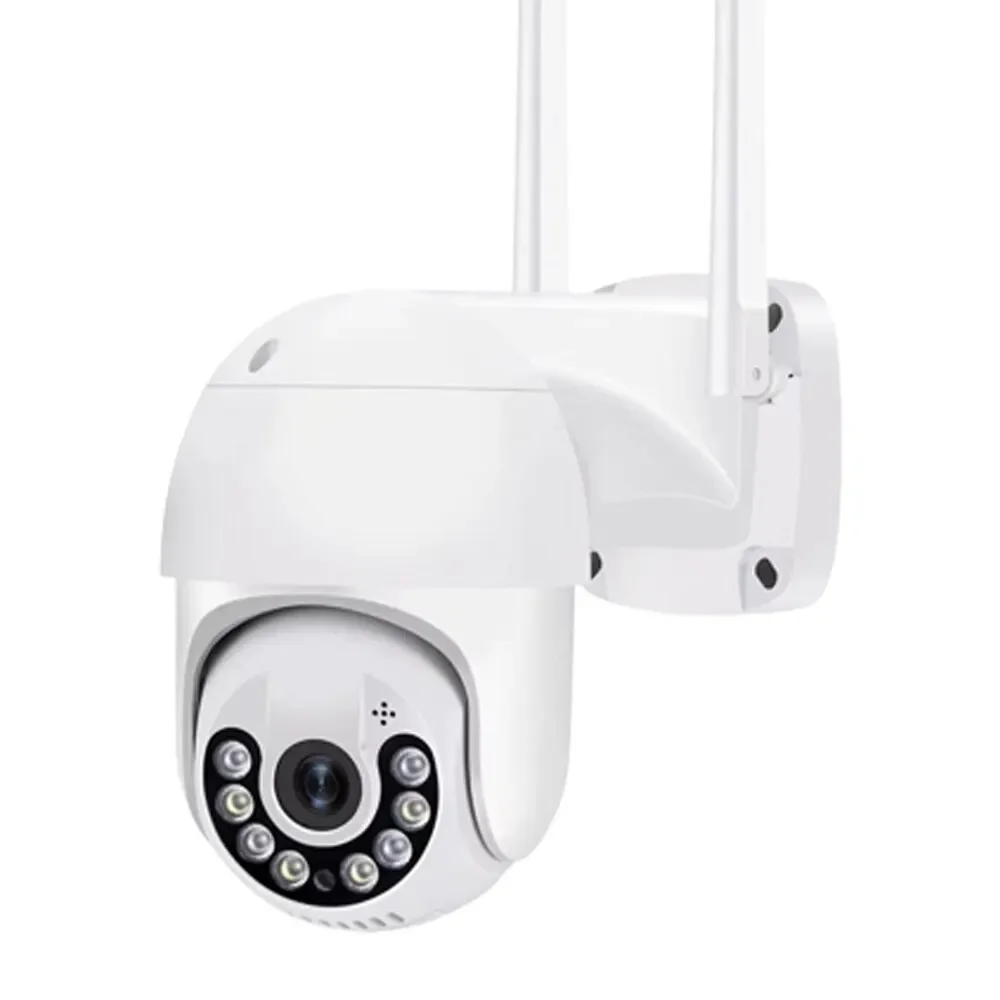 PTZ WIFI IP 카메라 오디오 CCTV 감시 야외 5X 디지털 줌 야간 풀 컬러 무선 방수 보안 모니터, 2MP, 4MP