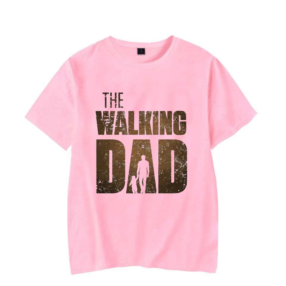 The Walking Dad Funny Street Printed Men T-Shirts Summer Fashion Wide Oversized T-shirt Short Sleeves Casual Hip Hop T-Shirts