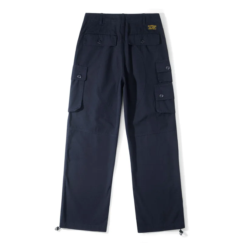 OKONKWO Rip-Stop Multi-Pocket Cargo Pants American Military Tactical Paratrooper Pants for Men