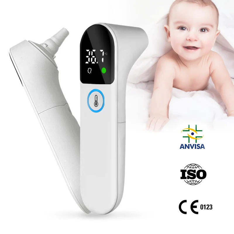 Non-contact led Infrared Thermometer Digital Forehead Ear Body Thermometer Baby Adult Fever Temperature measureTermometro