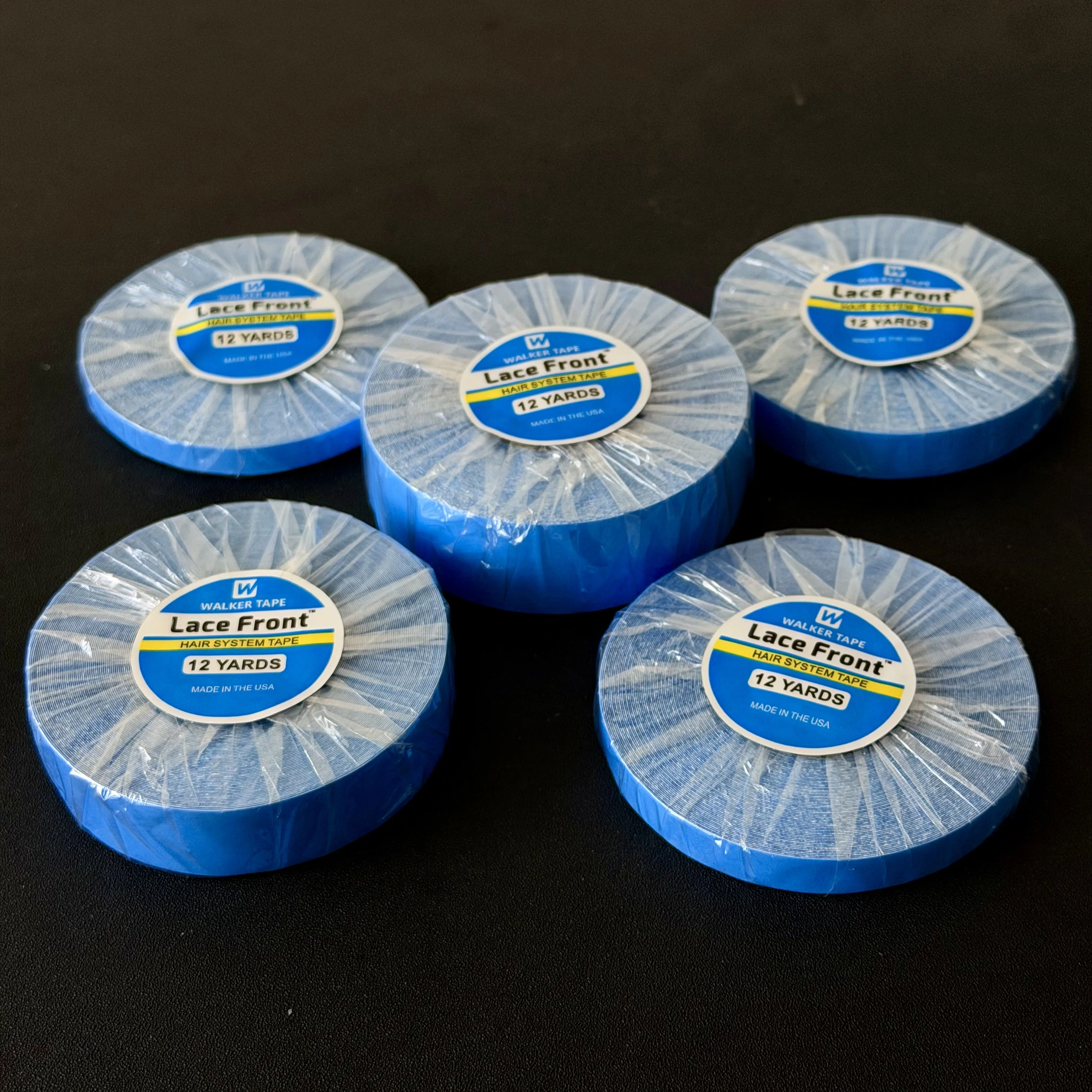 1 Roll 12/3Yards Double Sided Adhesives Blue Lace Front Support WalkerTape For Tape Hair/Skin Weft Hair/Lace Wigs/Toupee