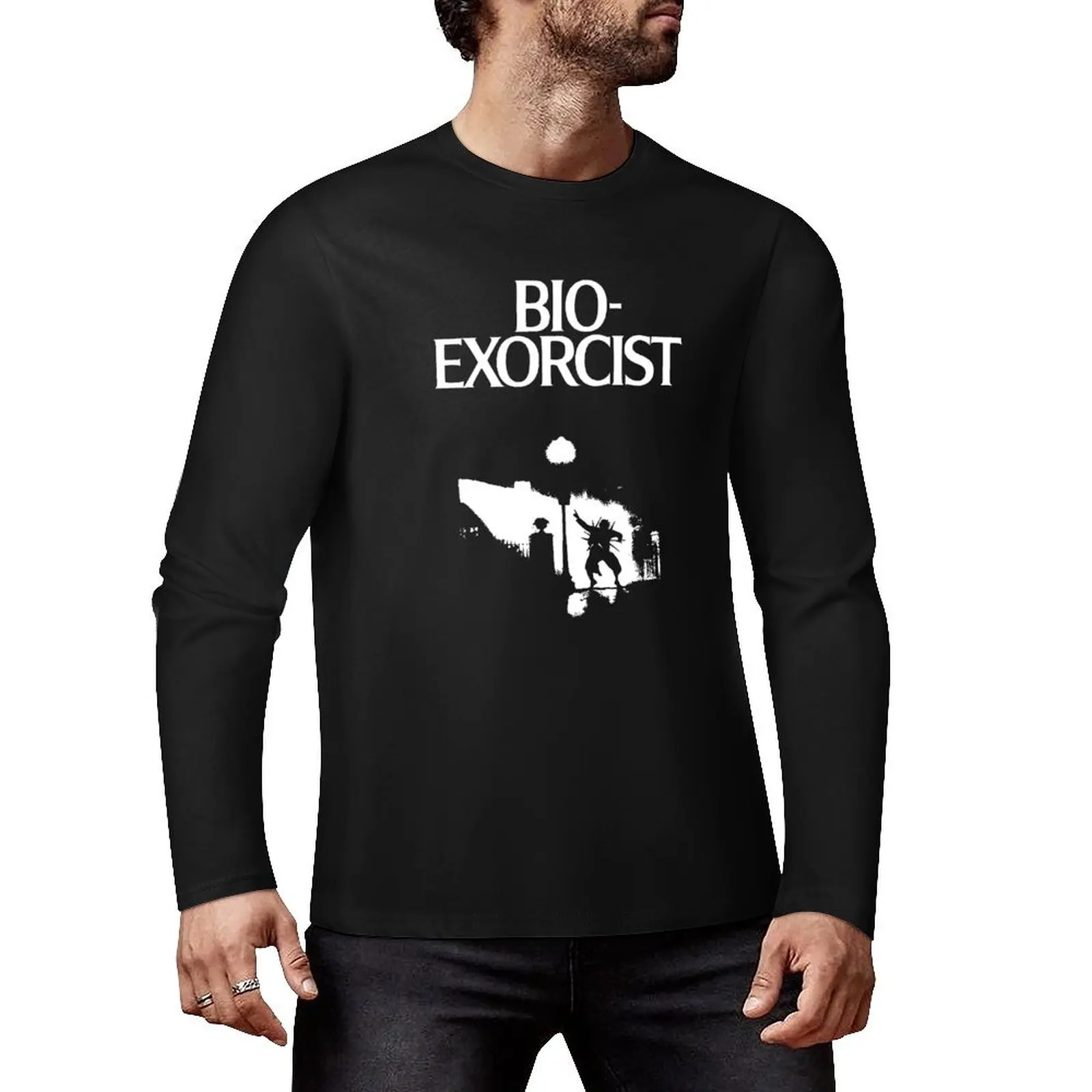 Bio-Exorcist Long T-Shirt tops hippie clothes shirts graphic tees Men's cotton t-shirt