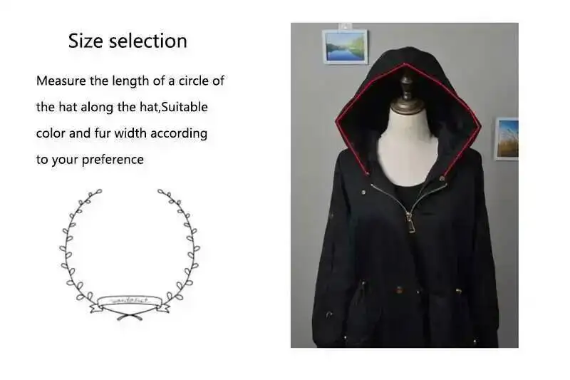 Winter Real Raccoon Fur Collar For Women Luxury Coat Hooded Warm Scarf Ladies Fashion Natural Fur Scarves Shawl Female view 6
