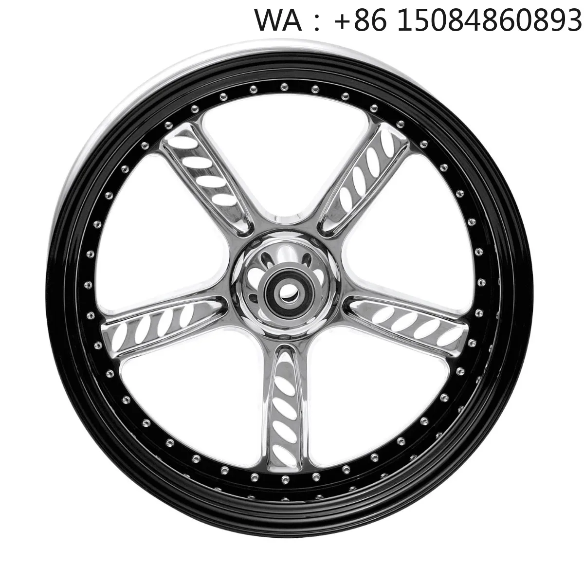 

motorcycle parts, 6061-T6 aluminum alloy material, Chrome Front Rear Wheel Accessories, Corrosion Resistant Parts for 08+ FLSTF