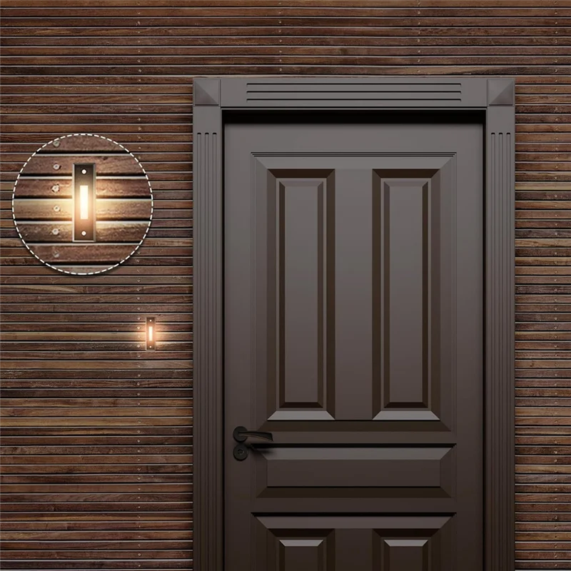 【Gorąca sprzedaż】 Podświetlany przycisk dzwonka do drzwi, ścienny wyłącznik do bramy garażowej, 2 sztuki z diodami LED