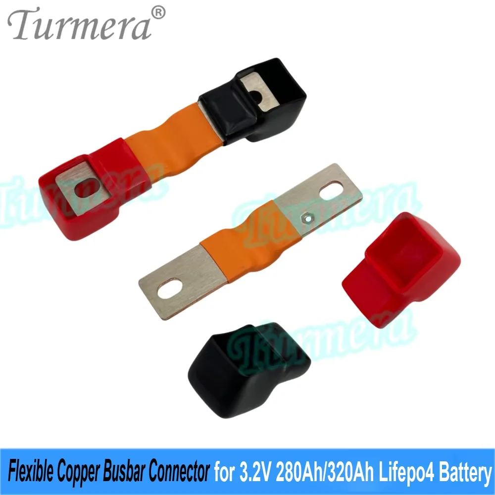 Busbar Lifepo4 Battery Flexible Copper Connecter 56mm 74mm 2mm 300A for 3.2V 280Ah 320Ah 340Ah Lifepo4 Battery Use