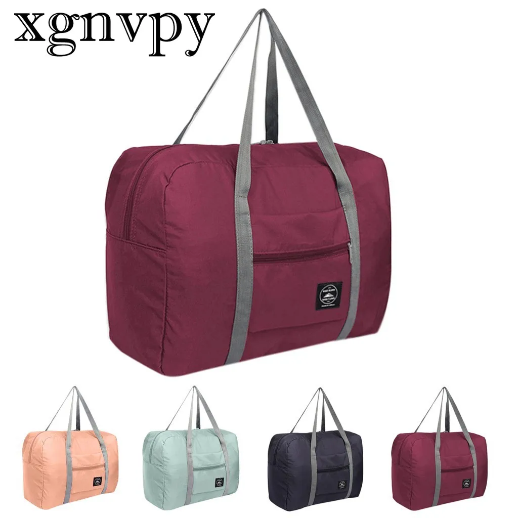 

xgnvpy New Short Trip Storage Luggage Can Be Set Pull Rod Box Cationic Large Capacity Clothing Travel Bag