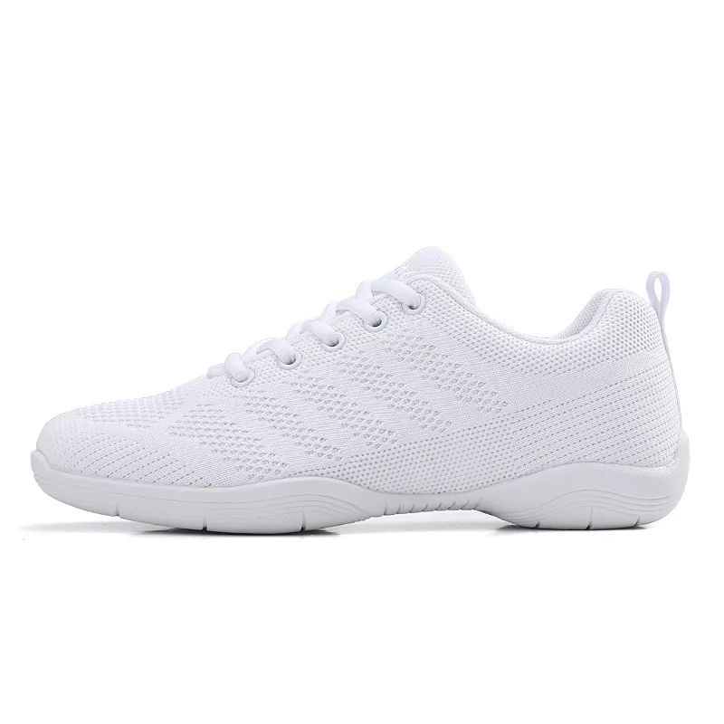 Youth Competition Cheerleading Breathable Sneakers Girls White Dance Training Shoes Children\'s Competitive Aerobics Shoes