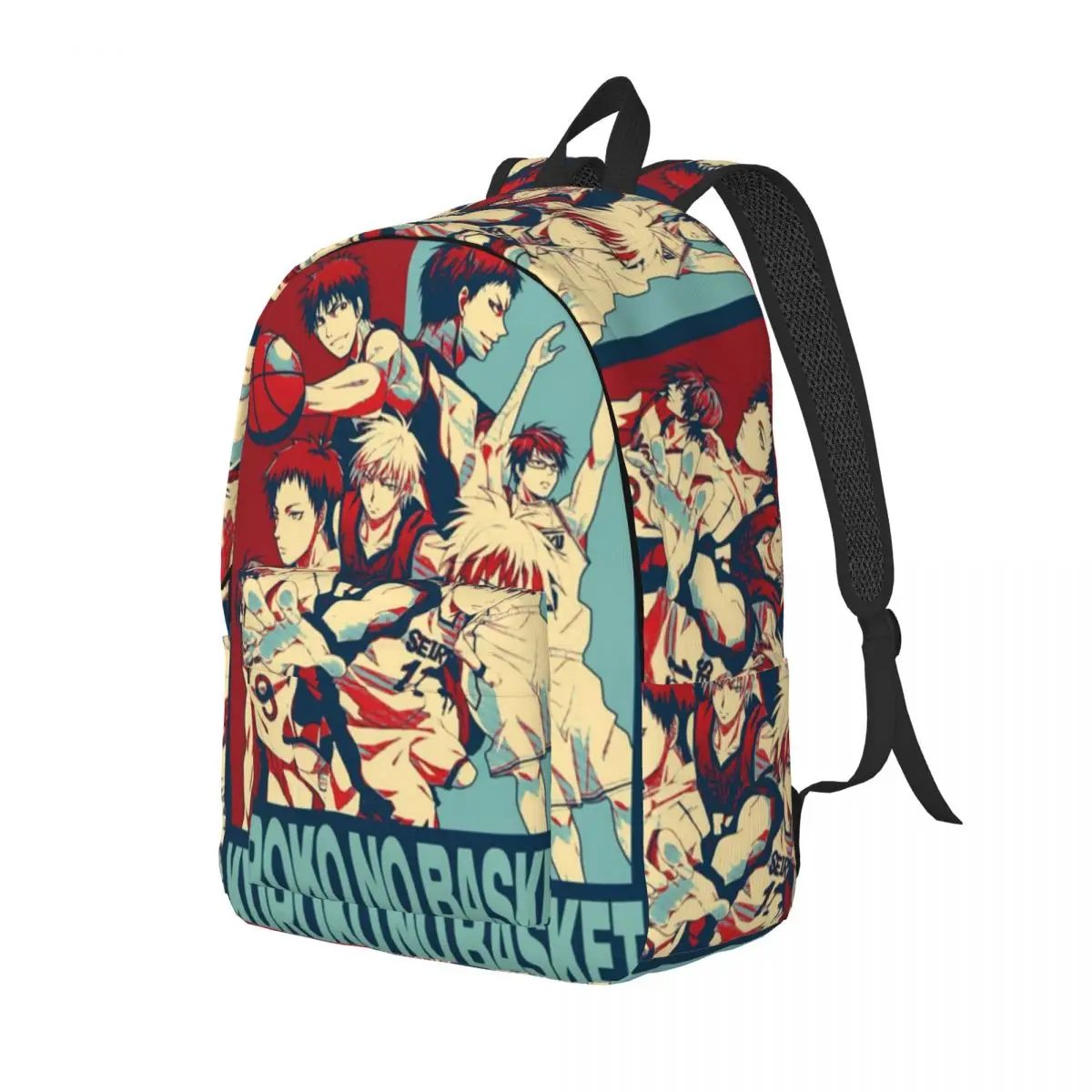 Basketball Kuroko No Basket Anime Student Backpack School Bag Hiking Travel Daypack for Men Women Bookbag Shoulder Bags