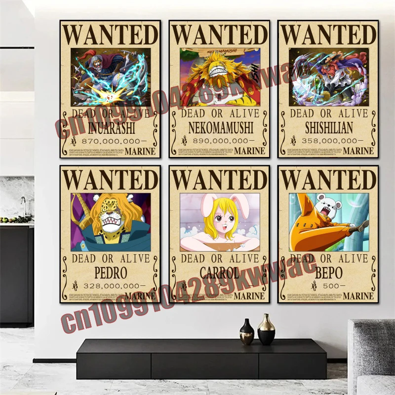 

One Piece Furry Park + Ming Ge Family + Esmok Family + World Government Reward to Order Quality Art Poster Canvas Painting Gifts
