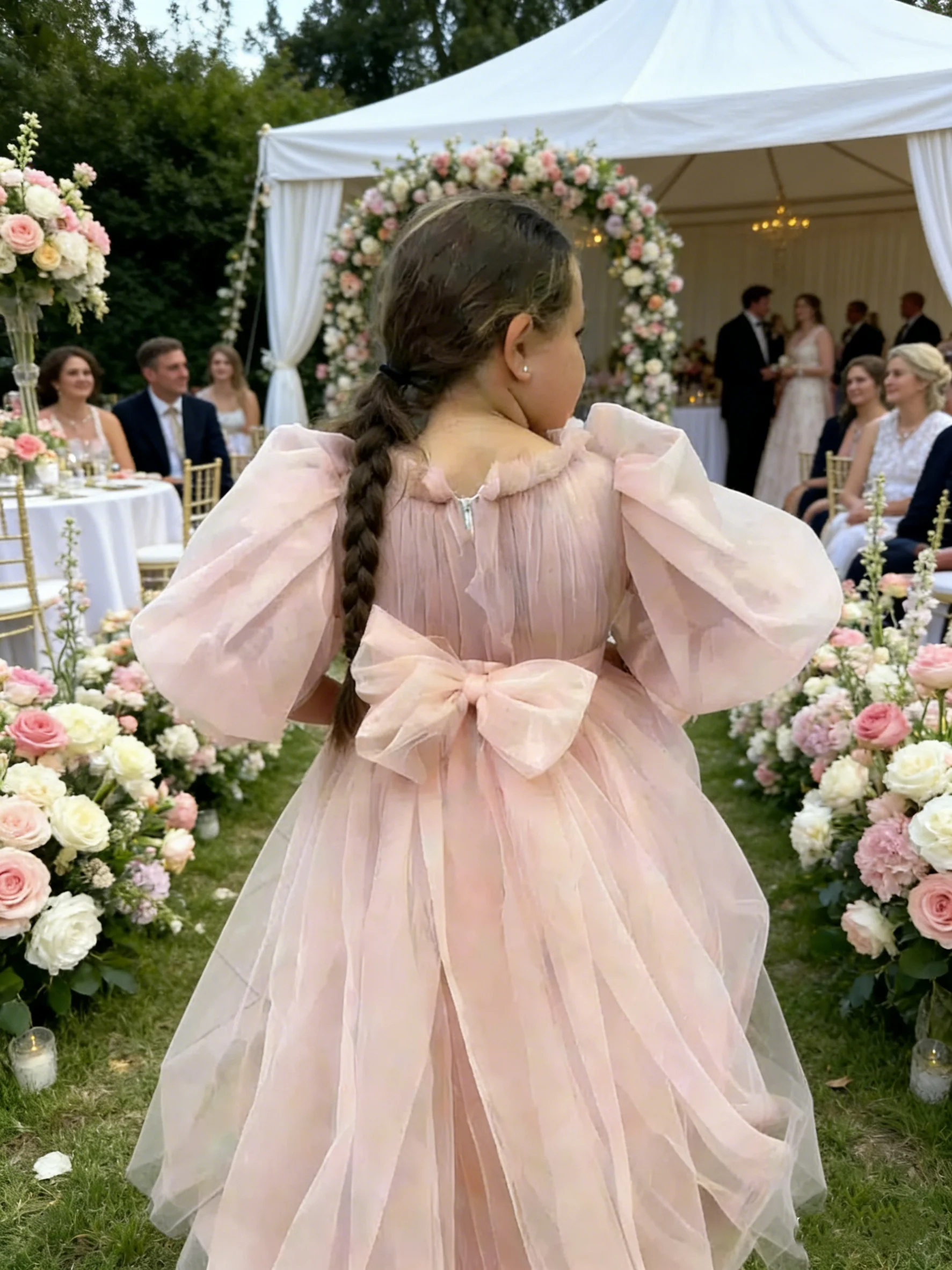 

Потрясающие розовые очаровательные платья для подружек невесты на свадьбу, первое причастие, день рождения, банкет, для девочек-цветочниц