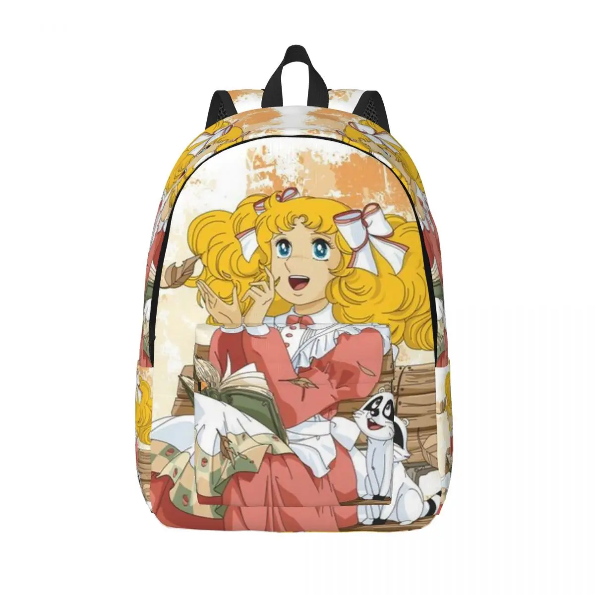 Candy Candy Anime Cartoon Classical Backpack with Pocket Travel Kawaii Japanese kids Daypack for Men Women Laptop Shoulder Bag