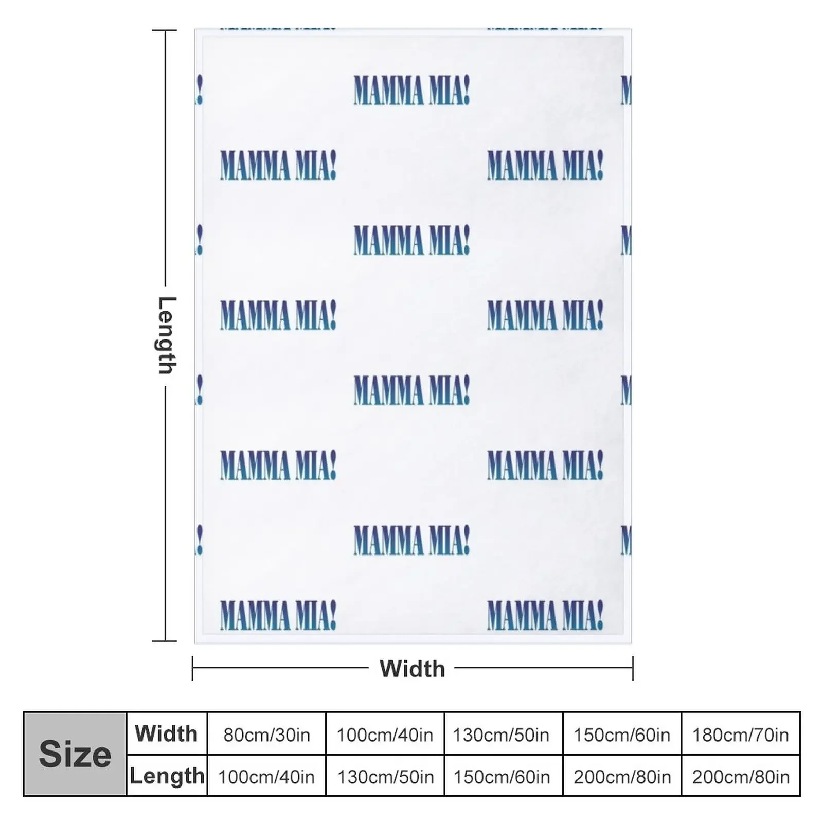 Mamma Mia Logo Throw Blanket Decorative Bed Blankets Decorative Sofa Blankets Polar blanket Picnic Blanket