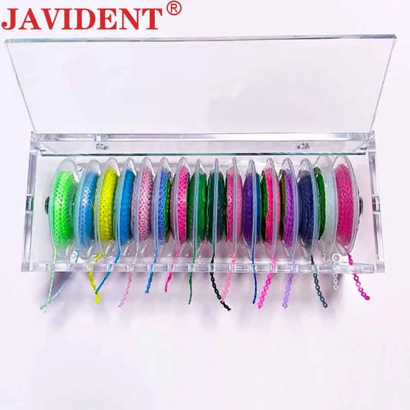 JAVIDENT Dental Ligature Placement Box Orthodontic Elastic Storage Box Dustproof Case Transparent Acrylic Oral Care Storage Box