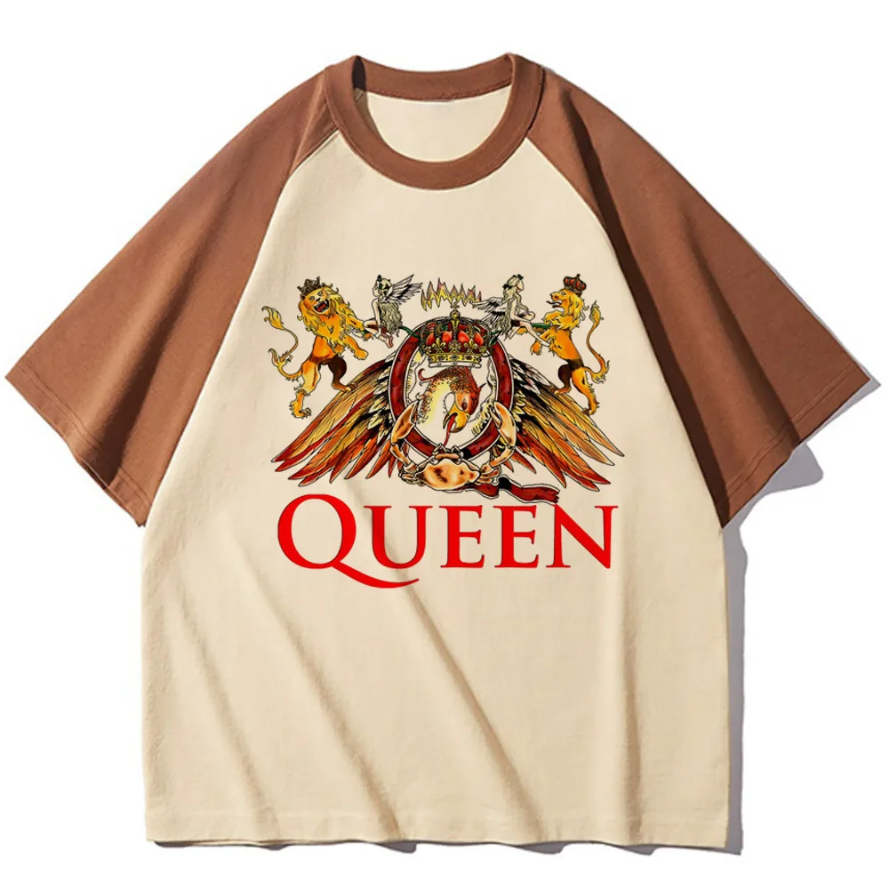 Queen top women modern style pattern manga tshirt girl comic Japanese clothes